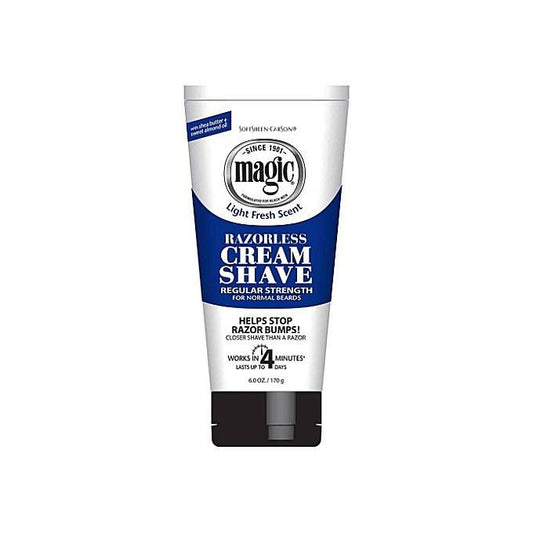 Razorless Cream Shave - Regular Strength Shaving Cream, 6 oz.