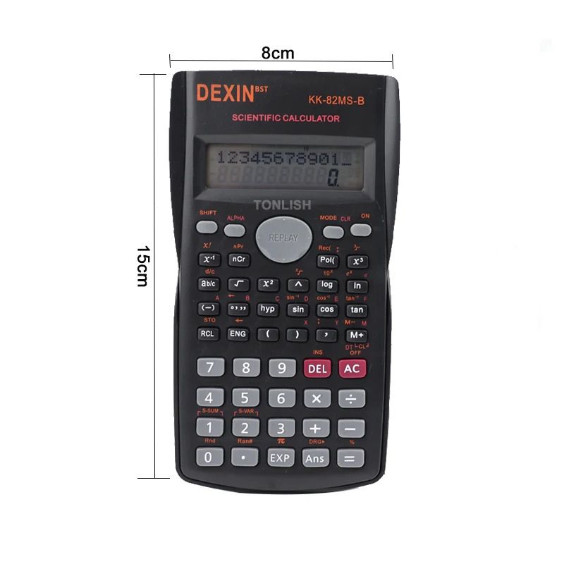 Portable Scientific Calculator Functions Calculator 12 Digits Display Scientific Calculator for Mathematics Teaching School Student 240 KK-82MS-B
