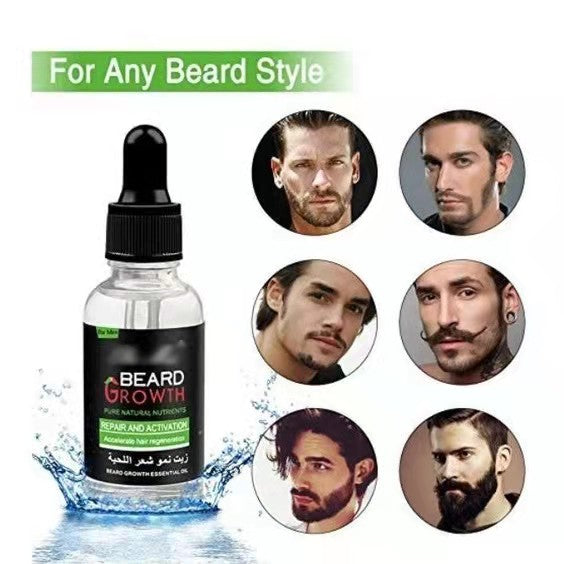 Barbe Beard Essentital Oil Beard Growth Enhancer Pure Natural Nutrients Beard Oil for Men Facial Nutrition Beard Care