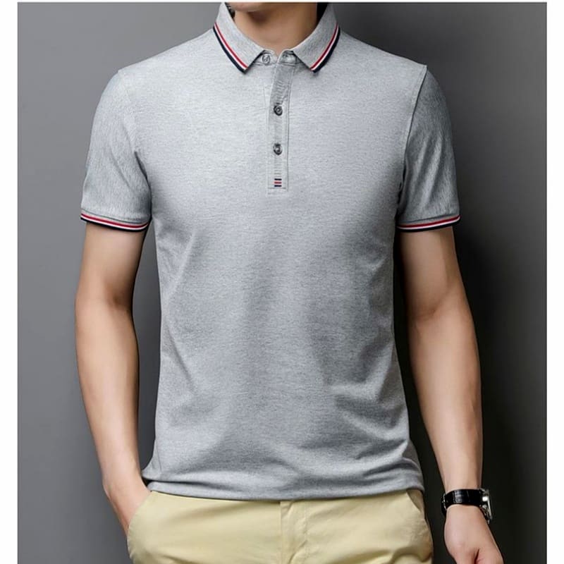 Men Polos Women Polos TShirts Tops Casual Versatile Tipped Collar & Sleeve Polo Shirt