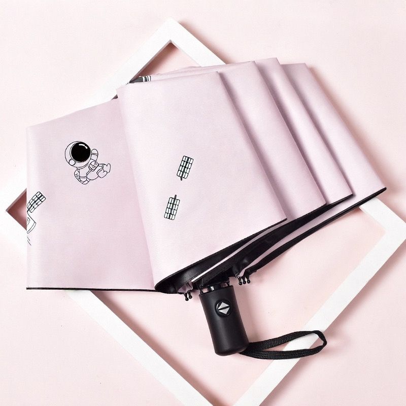 Astronaut Umbrella Folding Umbrellas Sun/UV protection Umbrella Dual-use Umbrella for Sun and Rain