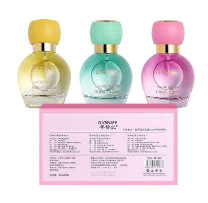 New Arrival 35ML*3 Women's Perfume Set Long Lasting Fresh Floral Fragrance Original Brand Parfum Spray 3 in 1 Gift Set