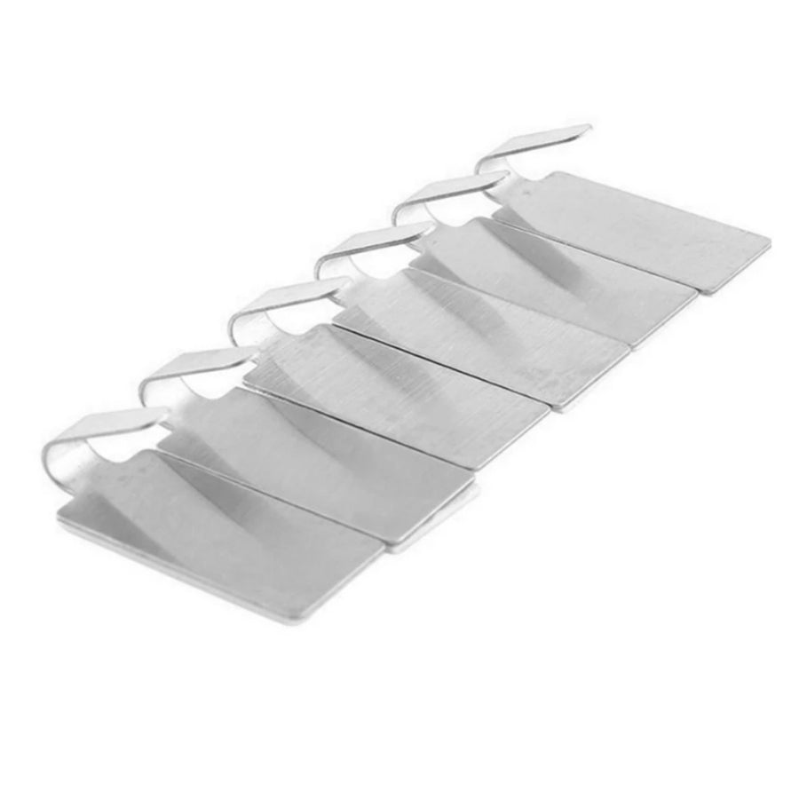 6 stainless steel wall hooks self-adhesive adhesive kitchen bathroom key bag coat rack storage rack kit non-marking kitchen door