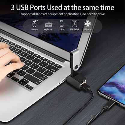 USB 3.0 HUB Adapter Extender Mini Splitter Box 3 Port High Speed Data Transfer USB Splitter Docking Station For PC Laptop, High Speed U Disk Reader for Macbook Mobile Phone Accessories