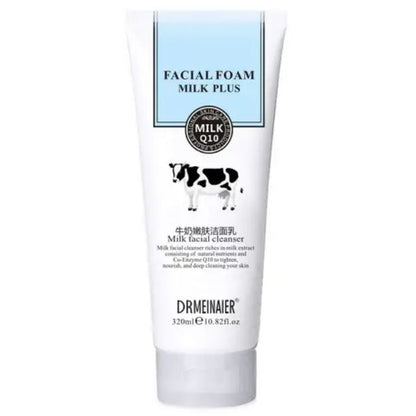 Dr. Meinaier Facial Form Milk Plus Cleanser with Natural Ingredients Co-Enzyme Q10 to Tighten nourish deep cleanse Skin