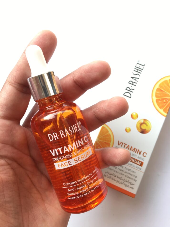 Dr. Rashel Vitamin C Brightening & Anti-Aging Face Serum with Hyaluronic Acid Firming, Repair Collagen