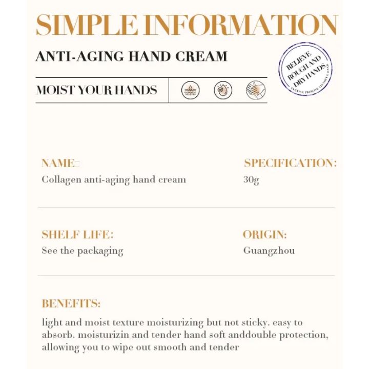 2 IN 1 SADOER Collagen Anti Aging Face Cream + Collagen Hand Cream - Anti Wrinkles And Fine Lines, Intensive hydration, Anti-aging, Brighten skin tone, Acne fade/ repair essence, Contains collagen