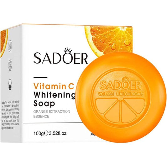 Rejuvenating Body and Face Vitamin C Soap, Vitamin C Black Spots Whitening Soap, Removes Dirt, Whiten Black Spots, Fade Dark Marks, Brighten Skin,