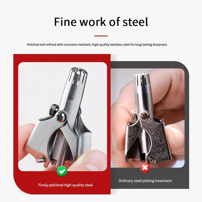 New Nose Hair Ear Trimmer For Men Stainless Steel Manual Washable Portable hair remover Nose Vibrissa Razor Shaver