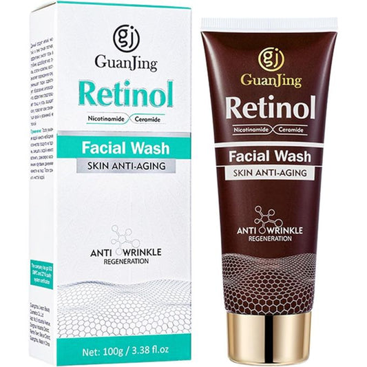 Retinol & Nicotinamide Facial Wash -Triple-Action Formula For Intensive Nourishment, Deep Cleansing, And Anti-Aging Benefits
