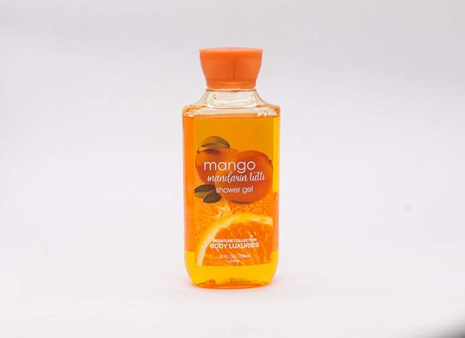 6 Pack Dear Body Luxuries Mango Mandarin Tutti Body Lotion, Splash, Cream, Shower Gel, Butter and Scrub With Aloe Vera Grape Seed Extract Signature Collection Body Luxuries