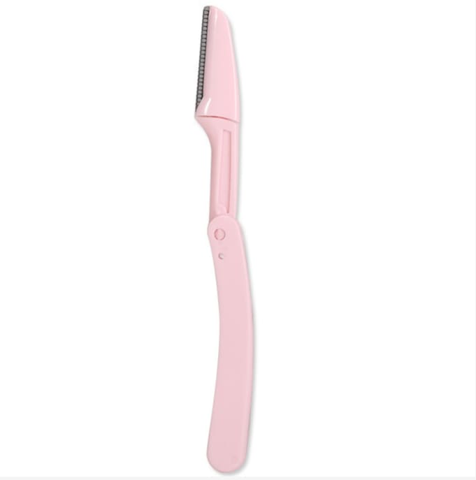 3PCS Folding eyebrow trimmer, stainless steel blade, eyebrow scraper with protective net, macro eyebrow trimmer, eyebrow trimmer