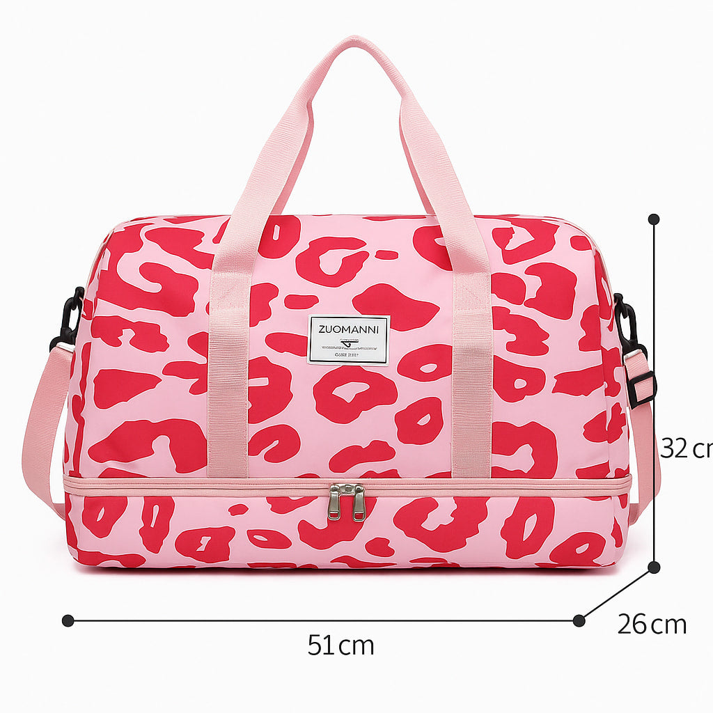 Womens Stylish Waterproof Fitness Travel Bag - Rugged Design for Outdoor Adventures, Ultra-Lightweight & Multi-Purpose and Easy to Carry