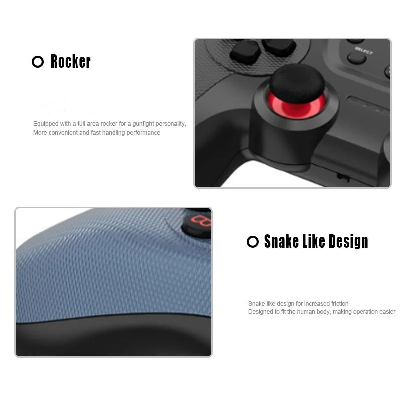 2Pcs Wireless Gamepad Gaming Control Video Game Pad Bluetooth Controller For PC TV Box Joystick Gamer Cellphone