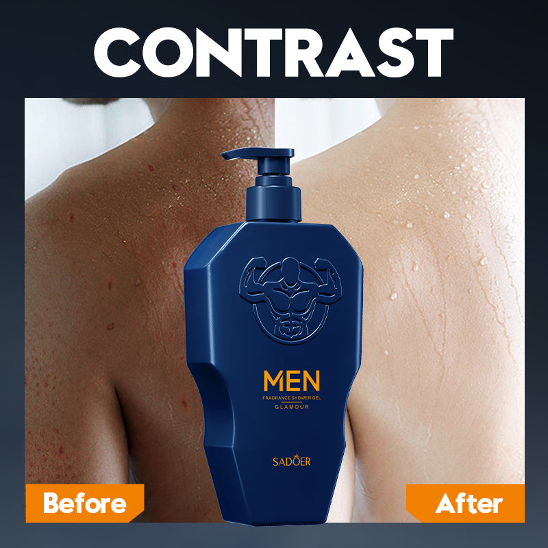 500ml SADOER Men's Exclusive Aromatherapy Shower Gel for Deep Cleansing, Refreshing & Invigorating Body Care Perfume