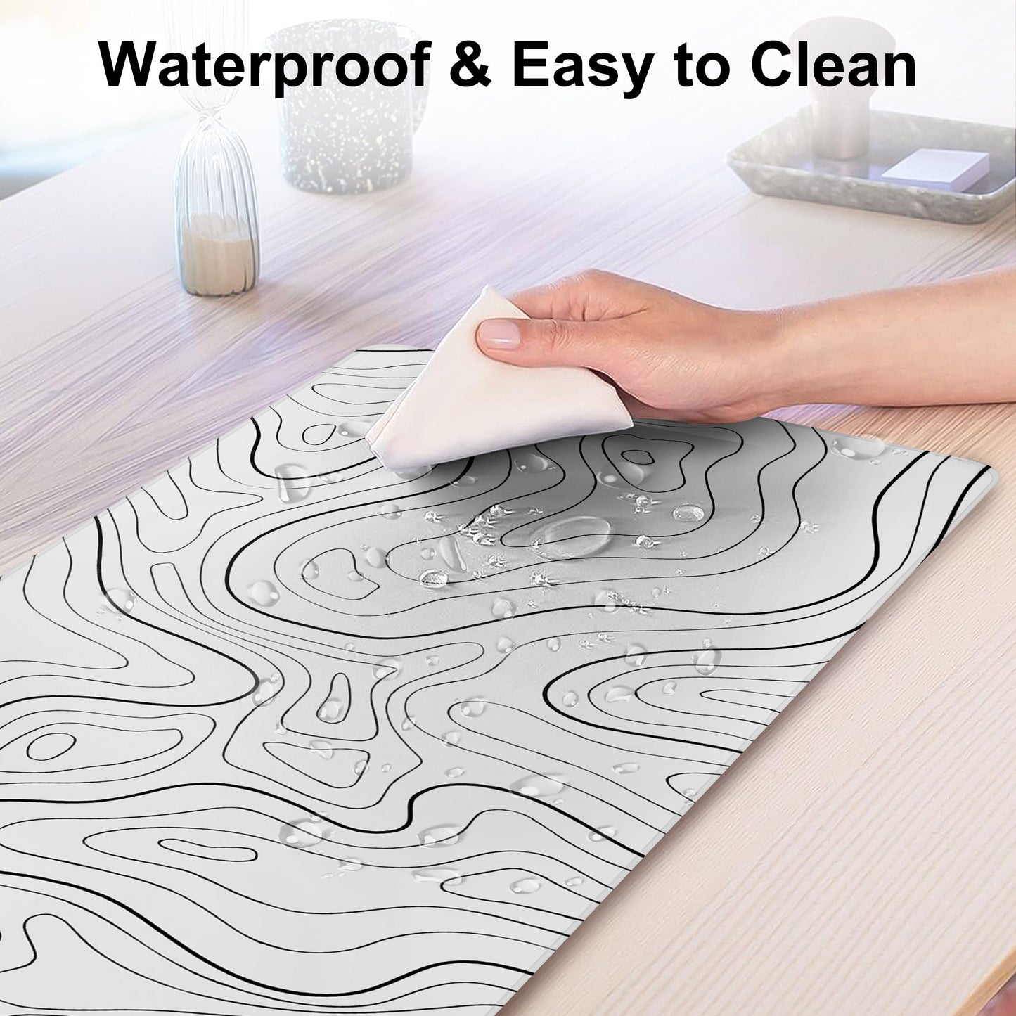 Gaming Mouse Pad 80x30cm, Large Mousepad Rubber Base Desk Mat with Stitched Edges for Laptop Computer, 31.5x11.8in