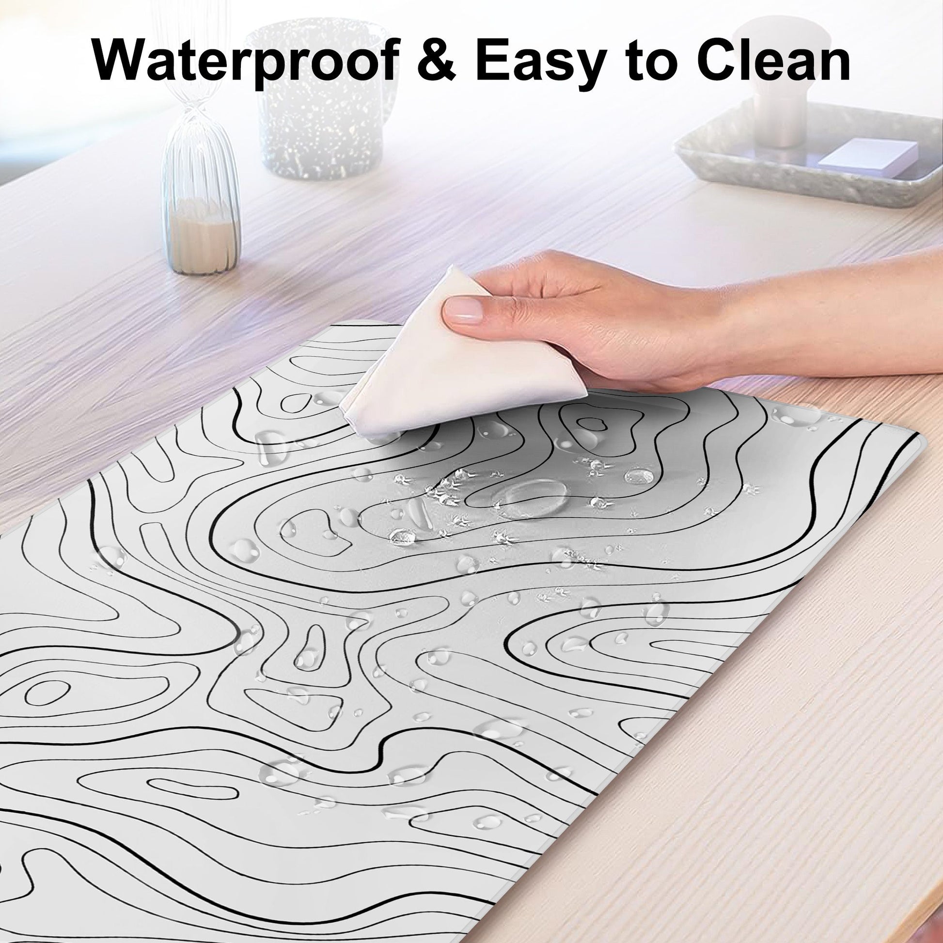 Gaming Mouse Pad 80x30cm, Large Mousepad Rubber Base Desk Mat with Stitched Edges for Laptop Computer, 31.5x11.8in