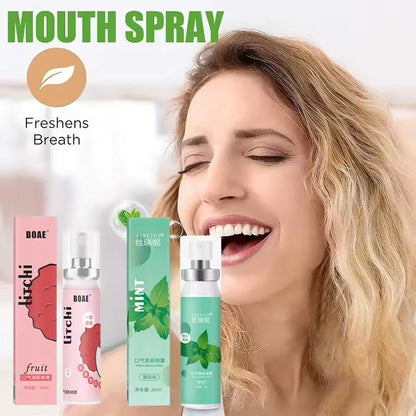 3Pcs Mouth Freshener Spray Oral Spray Remove Bad Breath Long Lasting Fruity Portable Breath Freshener Refreshing Oral Care Products