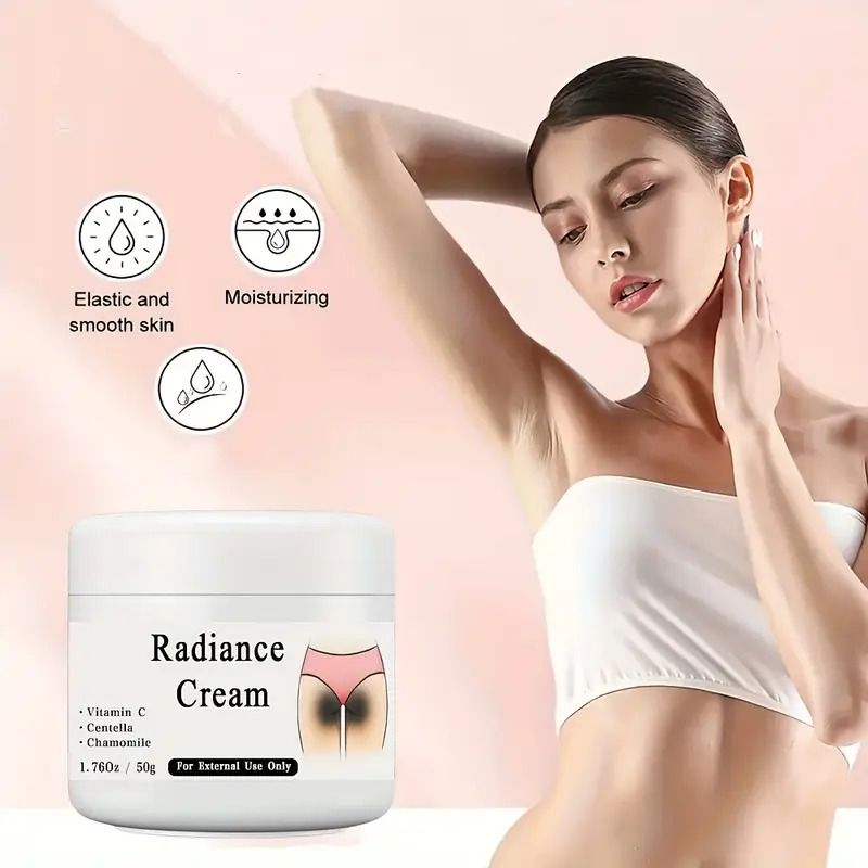 50g Radiance Cream for Illuminating Skin - Contains Vitamin C, For Private Parts, Underarm, Joints, Improve The Look Of Melanin, Illuminating Butt Thigh Inner Skin, 1.76Oz