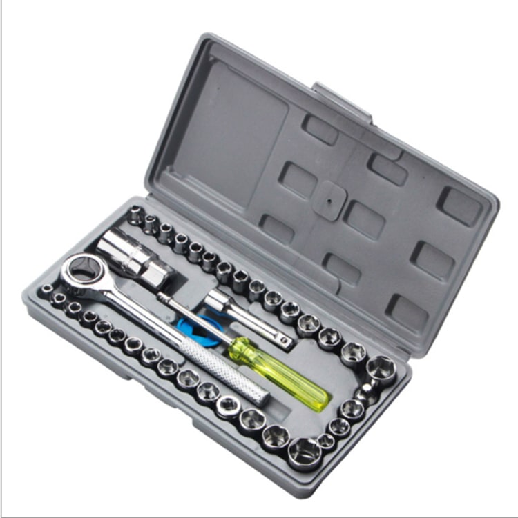 Motorcycle Bike Car Repairtools 40 PCS Socket Spanner cocket wrench kits plus screwdriver