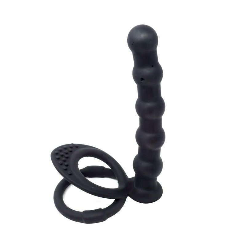 Silicone Anal Plug With Penis Ring,Anal Beads With Cock Ring,Anal Sex Toys,Anal Toys For Men,Women And Beginners,Sex Toy For Vagina,Anal Training For Anal Trainer,Anal Butt For Couples,G Spot Plug Toy