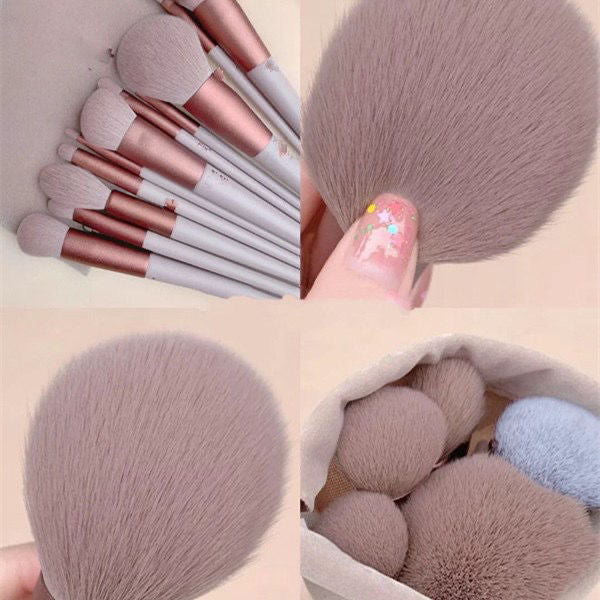 13Pcs Makeup Brushes Set Foundation Powder Eyeshadow Concealer Blending Makeup brush set Beauty Tool with Storage Bag