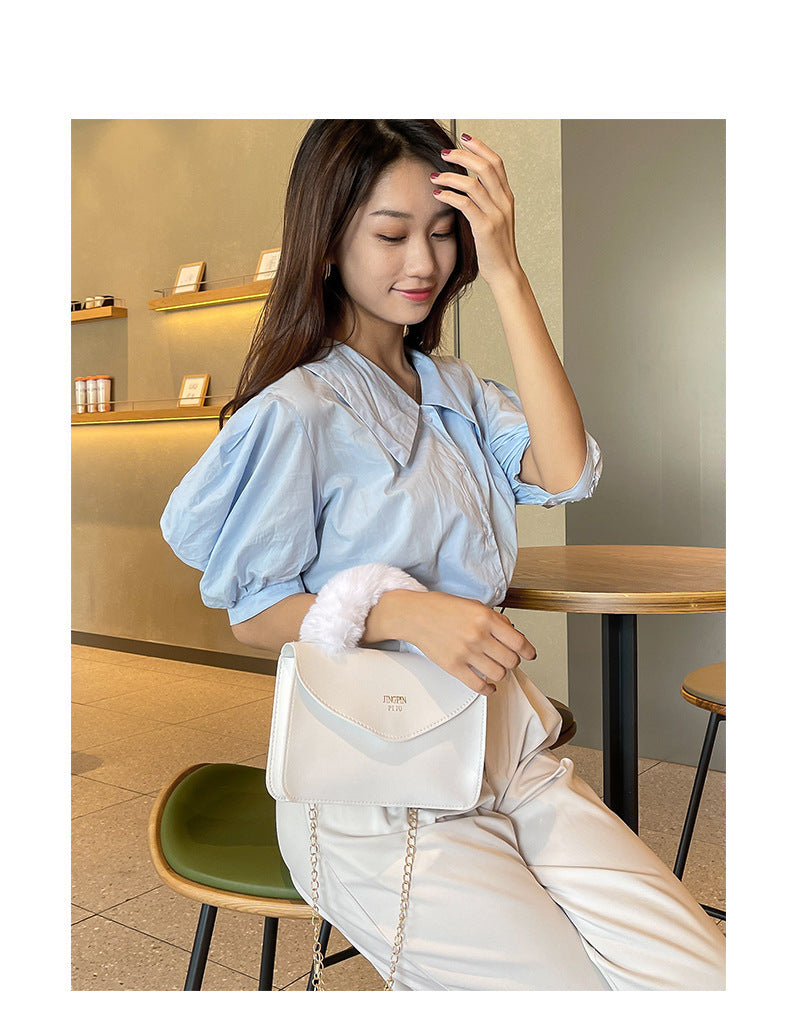 Lady handbags new arrival portable hot stamping chain small handbags leisure simple crossbody bags for women