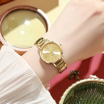 Stainless Steel Women Quartz Watches Bracelet Set For Ladies Lady Watch Wristwatches Female Watches Wrist Watch With Bangle Valentine's Day Christmas Birthday Gifts