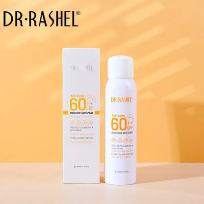 Dr. Rashel Sun Cream + Sun Spray + After Sun - Anti-aging Moisture Sun Cream SPF 60++ & Anti Aging Moisture Sun Spray SPF 60 ++ & After Sun Soothing Cooling Gel Protection UVA UVB Sunscreen Set