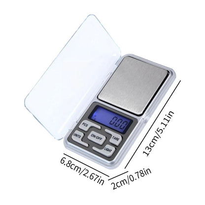 Mini Electronic Scales High Precision 500gx0.1g/ 0.01g Pocket Digital Scale for Gold Sterling Silver Jewelry Balance Gram For Kitchen