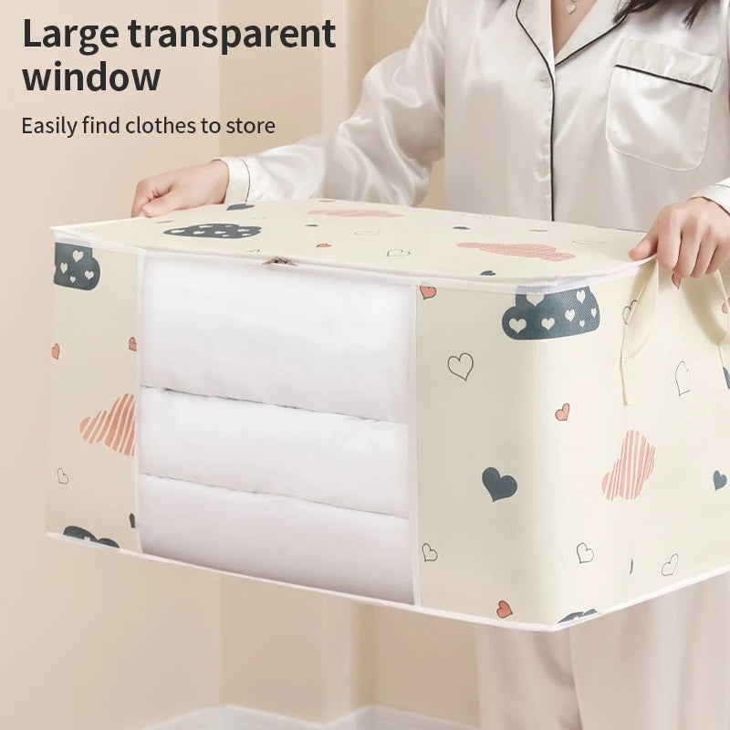 Moisture Dust Proof Organizer Quilt Clothes Storage Bag Big Capacity Duvet Blanket Sorting Bags