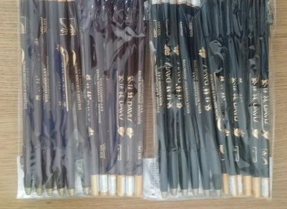 Davis Eye Liner & Lip Liner Pencil - Dark Brown no.018 / Black no.001 - Waterproof with Vitamin A & E