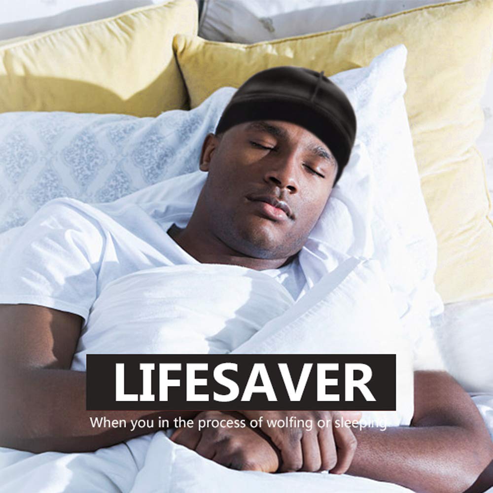 3 Pcs Silk Silky Durag Set for Men and Women Waves Doo Rag Long Tail Headwrap Silky Wave Durag Chemo Cap Satin Doo Rag for 360 Waves