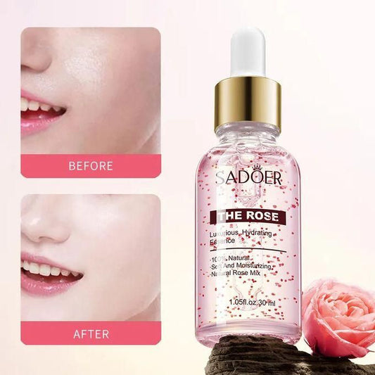Rose Water, Luxurious Hydrating Essence 100% Natural Rose Moisturizer 30 ml