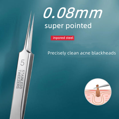 8pcs/4pcs set Blackhead Comedone Acne Pimple Blemish Extractor Vacuum Blackhead Remover Tool Spoon for Face Skin Care Tool