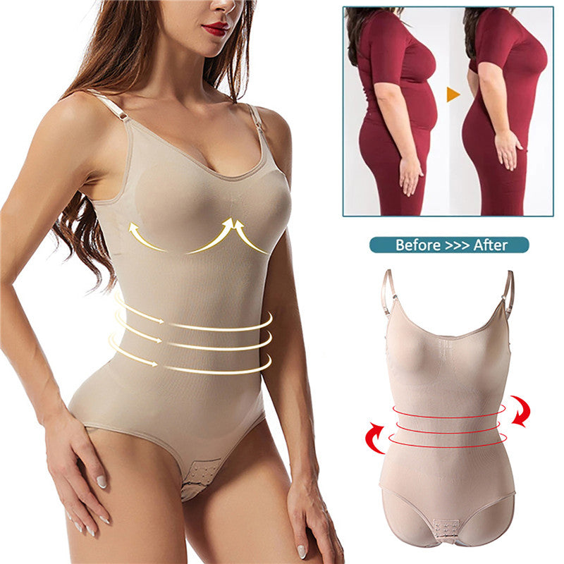 Shapewear For Women Tummy Control Butt Lifter Body Shaper Invisible Under Dress Slimming Strap Thong Underwear Bodysuit Full Body Shaper Woman Flat Belly Push Up Butt Lifted Corset Underwear Girdle