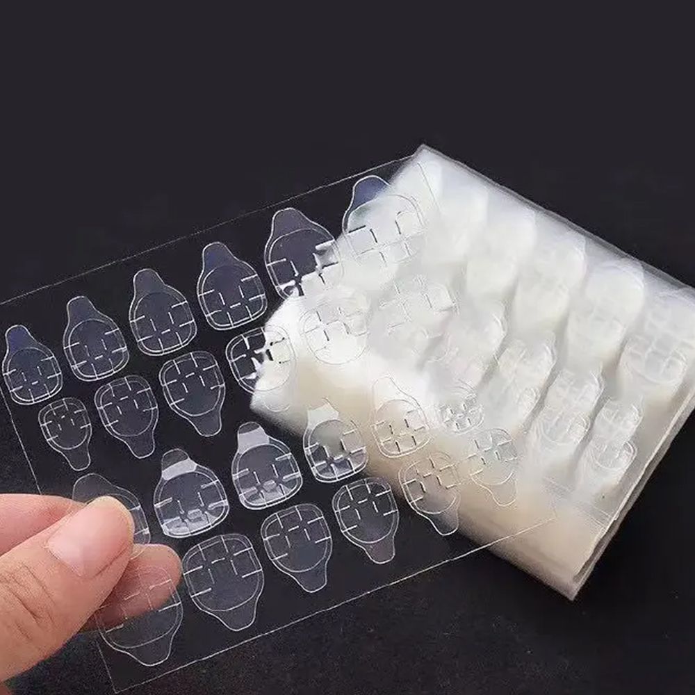 5 Sheets 120pcs/10 Sheets 240pcs/20 Sheets480pcs double-sided jelly glue false nails art tape sticker DIY tips false nails gel makeup tools