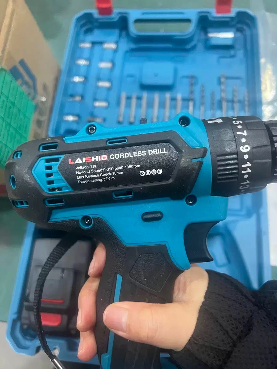 One and Two 21V battery Electric Cordless Drill Set (includes 24 kits and a toolbox )drilling machine,drilling machine set ,drillling tool drill machine drill bit set drill drilling bit