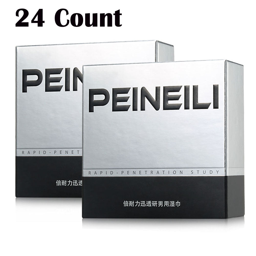 Male Prolonged Ejaculation Delay Wipe Pack of 12 or 24 counts Adult Sex Toys for Men Viagra-Liked Work
