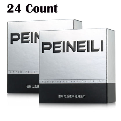 Male Prolonged Ejaculation Delay Wipe Pack of 12 or 24 counts Adult Sex Toys for Men Viagra-Liked Work