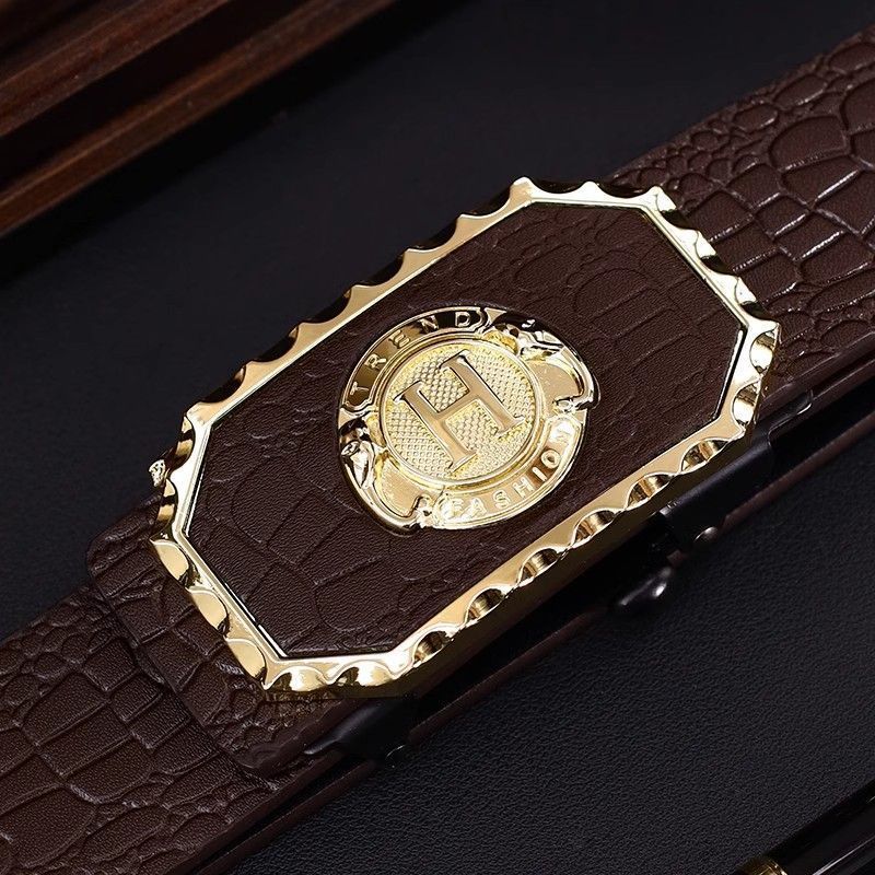New Men Belts High Quality Leopard Belt Success Men Belt Business Automatic Buckle Fashion Trend Casual All-match Belt Men Accessories