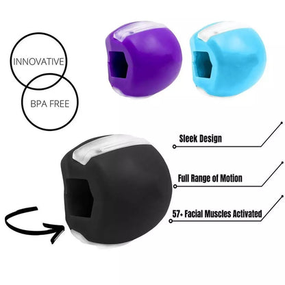 Jaw Muscle Exerciser Jaw Exercise Ball Food-grade Silica Gel JawLine Muscle Training Fitness Ball