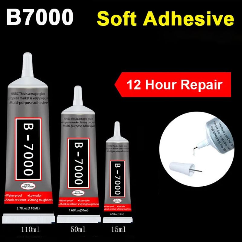 15ML 50ML 110ML B7000 Clear Contact Phone Repair Adhesive Universal Glass Plastic DIY Glue Multipurpose Jewelry Rhinestone Super Glue Cell Phone LCD Touch Screen Glue