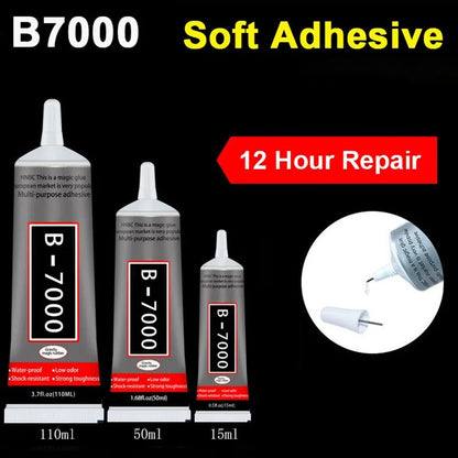 15ML 50ML 110ML B7000 Clear Contact Phone Repair Adhesive Universal Glass Plastic DIY Glue Multipurpose Jewelry Rhinestone Super Glue Cell Phone LCD Touch Screen Glue