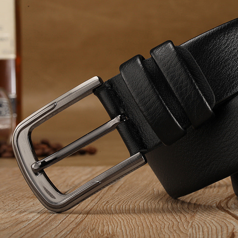 New Business Men Belts of Leather Luxury Design Buckle Belts for Jeans Retro Waist Strap Belt