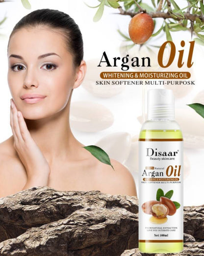 Argan Oil 100% Natural Body Face Multipurpose Whitening Brightening Moisturizing Skin Care - Disaar