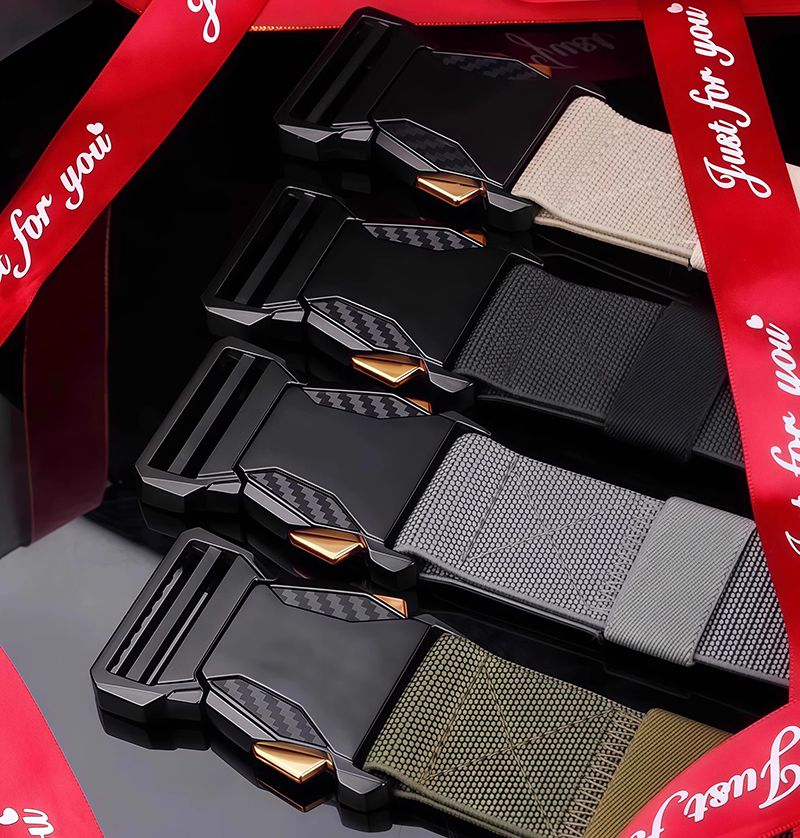 Men Tactical Belts Quick Release Outdoor Training Belt High Quality Casual Sports Men Belt Breathable and Comfortable Nylon Canvas Pants Belt Classic High Elastic Soldier Belt