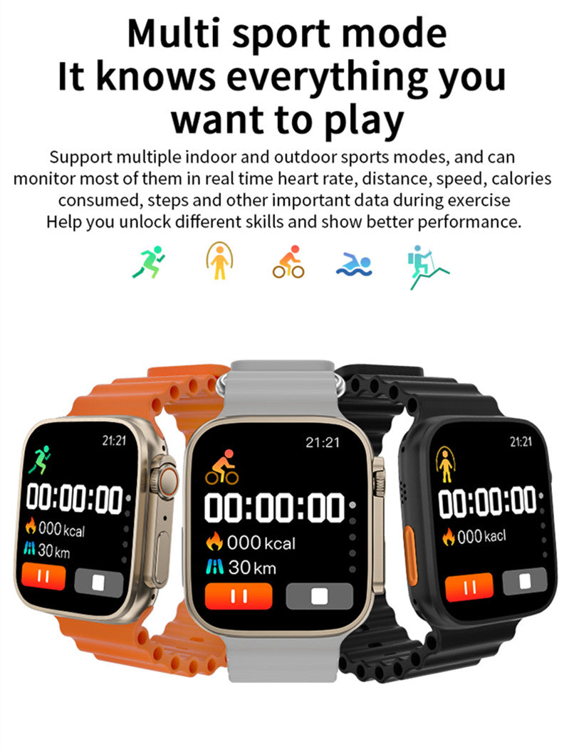 RichRipple Smart Watch T500 Ultra Men Women Series 8 Bluetooth Call Blood Oxygen Monitor Life Waterproof NFC Smartwatch For Apple IOS