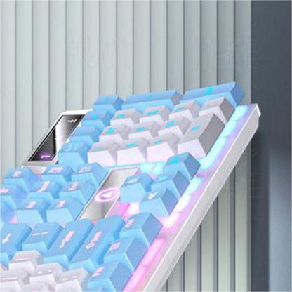 Keyboards Gaming Wired Keyboard Simple Personality All Match Color Luminous Mechanical Feel Desktop Laptop Accessories