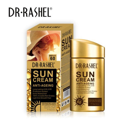 Dr. Rashel Gold Collagen Anti-aging Sun Cream SPF 60 UVA/UVB Protection Sun Block Sunscreen